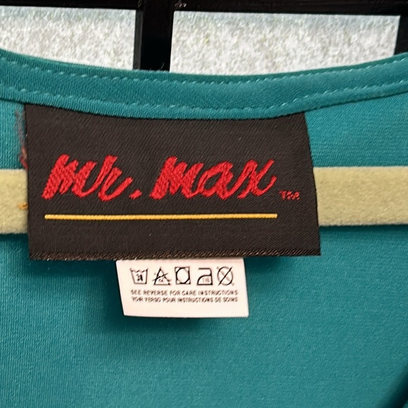 Mr Max Ruched Blouse, NWOT, Teal, SZ: XL - Picture 3 of 7